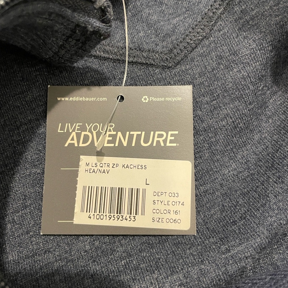 Eddie Bauer Men's 1/4 Zip Pullover - Picture 6 of 7
